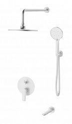 Душевая система скрытого монтажа SET7in1LGW, Лагос/Lagos White, белый, ESKO