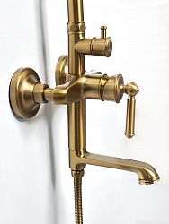 Душевая система со смесителем ST1522BRQBr, Барокко/Baroque Bronze, бронза, ESKO Select